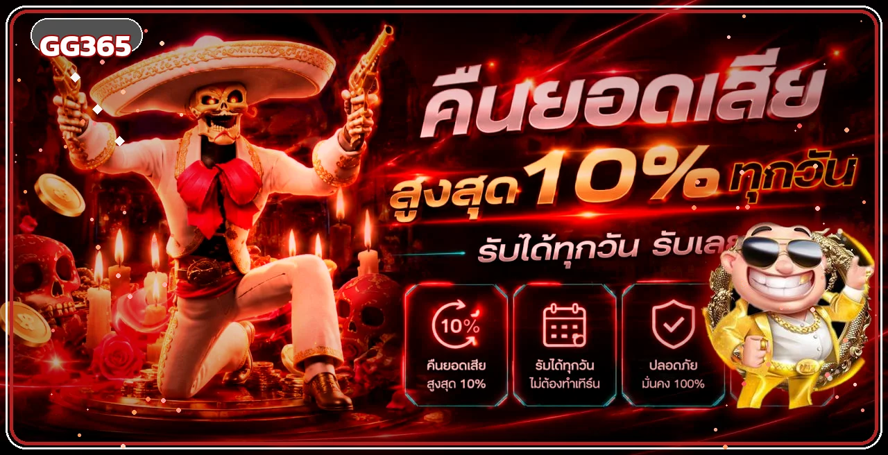 แบนเนอร์ GG365 สล็อตและสิทธิประโยชน์สำหรับผู้ใช้
